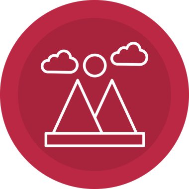 Bulut simgesi vektör illüstrasyonu