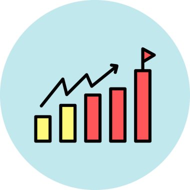 iş grafiği simgesi vektör illüstrasyon grafik tasarımı