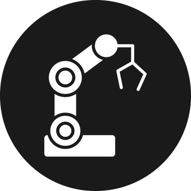 Robot gibi. Web simgesi basit illüstrasyon