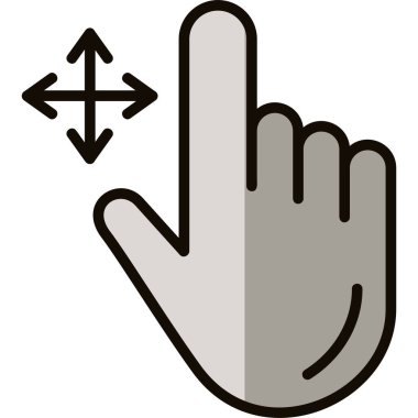 El hareketi simgesi ana hat biçiminde