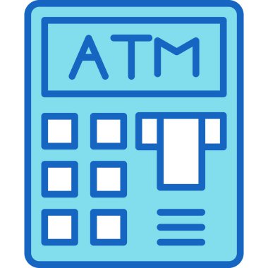 atm simge vektör illüstrasyonu