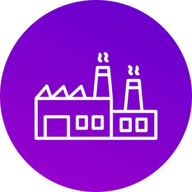 Fabrika inşaatının vektör çizimi