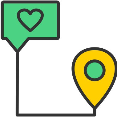 konum haritası simgesi simgesi