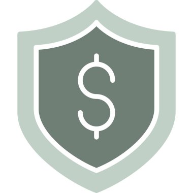 Dolar işareti simgesi, vektör çizimi