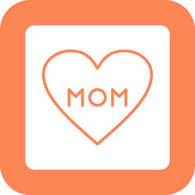 Anneler günü renkli vektör simgesi