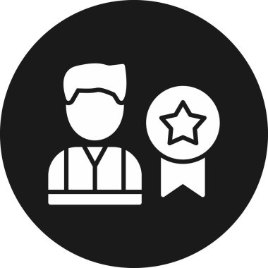 Ödül simgesi soyut arkaplanda izole edildi