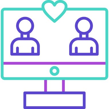 Konferans. Web simgesi basit illüstrasyon