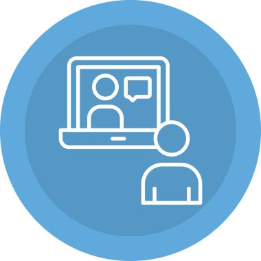 Kolayca değiştirilebilen ya da düzenlenebilen dizüstü bilgisayar vektör simgesi