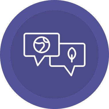 Konuş. Web simgesi basit tasarım