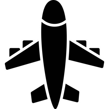 düzlem ikonu vektör illüstrasyonu