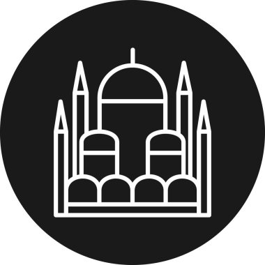 Barselona simgesinin vektör şehri