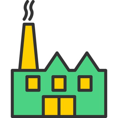 bina simgesi, vektör illüstrasyonu