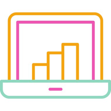 Bilgisayar. Web simgesi basit illüstrasyon