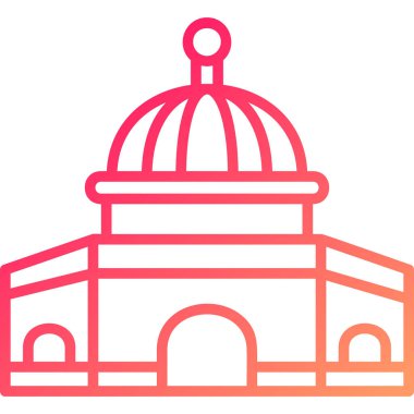 Modern yapı simgesinin vektör illüstrasyonu