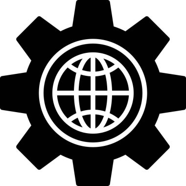 genel ağ simgesi, vektör illüstrasyonu