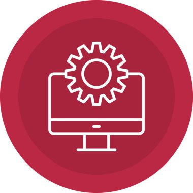 dişli simgesi vektör illüstrasyonu