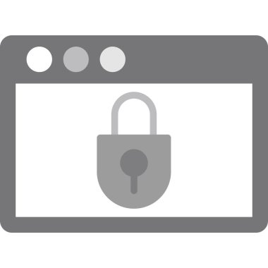 ikon vektör illüstrasyonunu kilitle