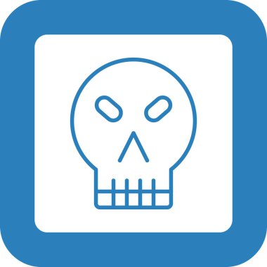 Kurukafa simgesi vektör illüstrasyonu