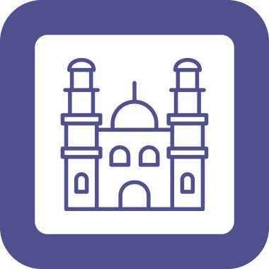 Hindistan. Web simgesi basit illüstrasyon