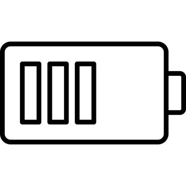 pil şarj simgesi ana hat biçiminde