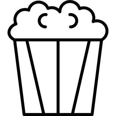 Çörek ikonu ana hatları vektörü. Çörek.