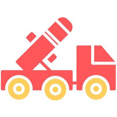 Bir kamyon simgesinin vektör çizimi