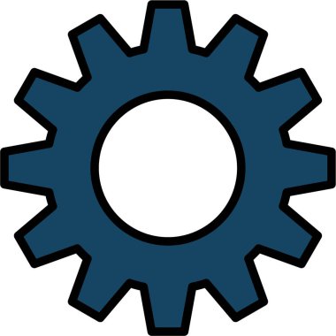 Dişliler. Web simgesi basit illüstrasyon