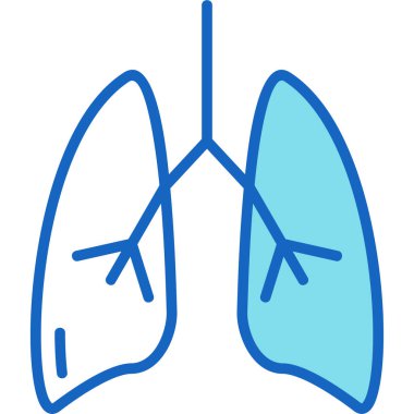 Ciğerler. Web simgesi basit tasarım