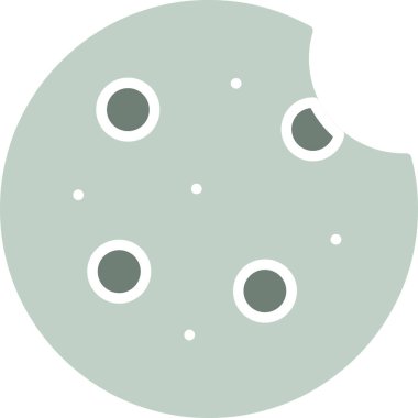 Ay. Web simgesi basit illüstrasyon