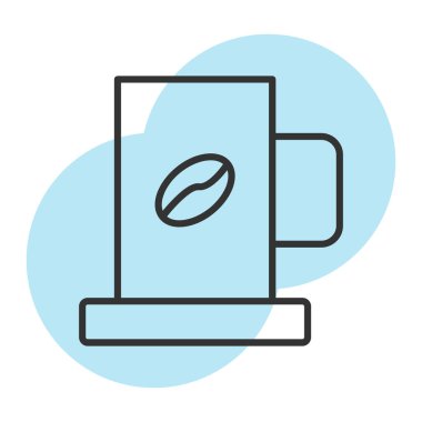 Kahve fincanı. Basit tasarım