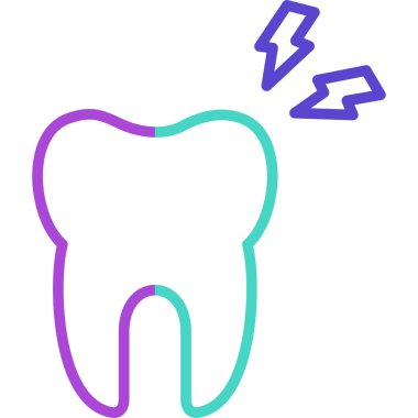 Diş. Web simgesi basit illüstrasyon