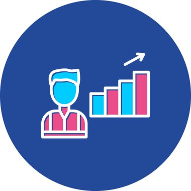 Bir iş simgesinin vektör illüstrasyonu