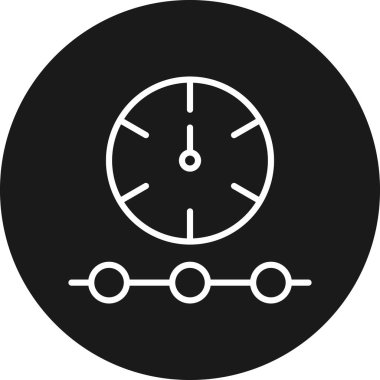 Saat simgesinin vektör illüstrasyonu