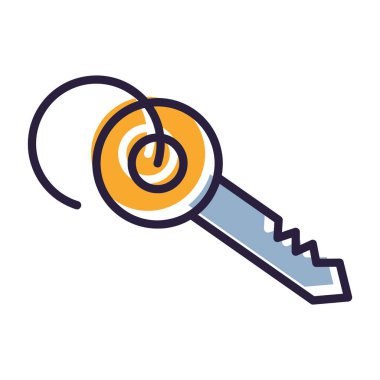 Büyüteç simgesine sahip anahtar izole edildi