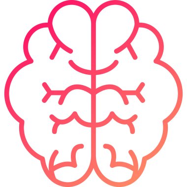 Beyin. Web simgesi basit tasarım