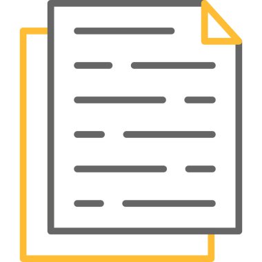 belge simgesi vektör illüstrasyonu