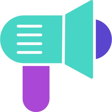 Megafon ikonu vektör illüstrasyonu