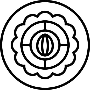 Çiçek açan bahar simgesi ana hatlarıyla