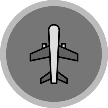Uçak. Web simgesi basit illüstrasyon