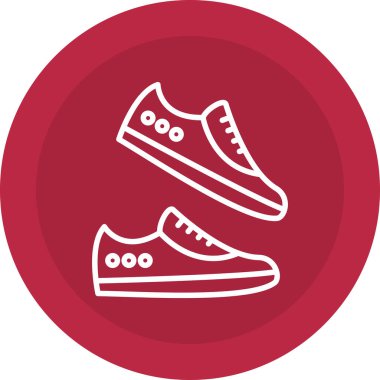 spor ayakkabısı ikon vektör illüstrasyonu