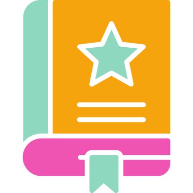 kitap simgesi vektör illüstrasyonu