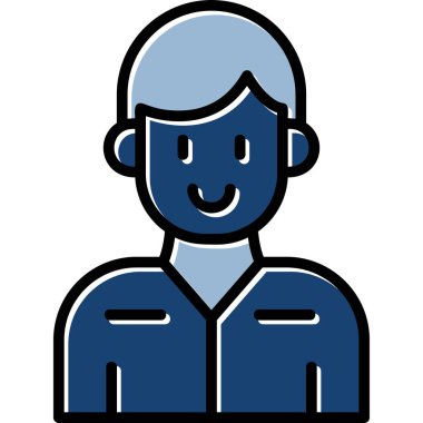 avatar erkek kişi simgesi - özet biçimi