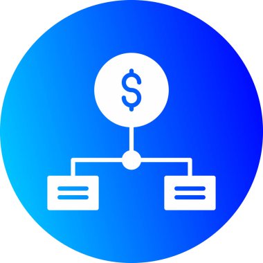 Dolar. Web simgesi basit illüstrasyon