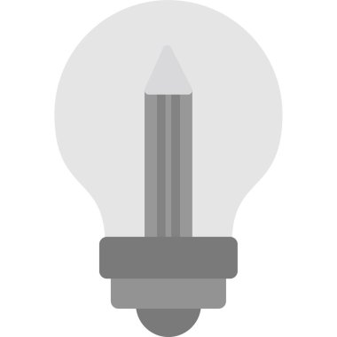 Ampul simgesi. Ampul simgesinin basit tasarımı