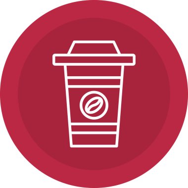 kahve ikonu vektör illüstrasyonu