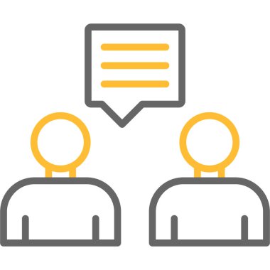 iş insanları vektör çizgisi simgesi