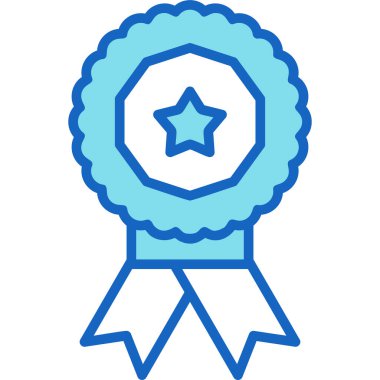 rozet ödülü vektör illüstrasyonu