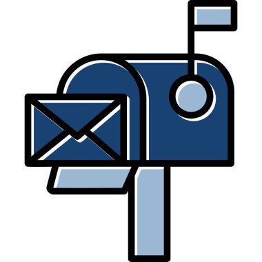 E- posta simgesi vektör illüstrasyonu