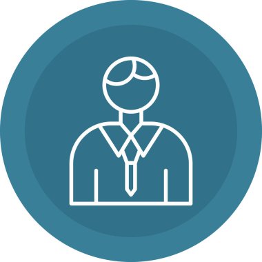 İş adamı vektör simgesi modern basit illüstrasyon