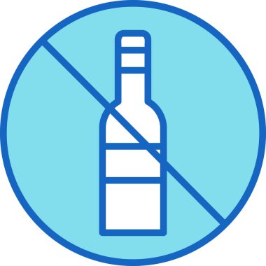 alkollü içecek ikonu - taslak biçiminde